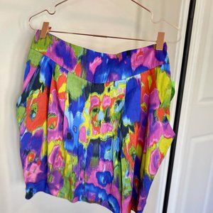 Abstract multicolored skirt